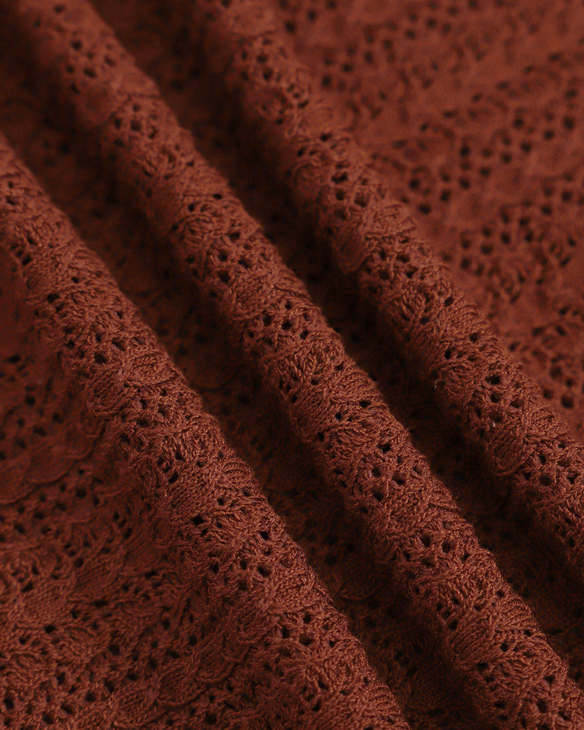 DALIA - Women's Brown Round Neck Slim Sweater