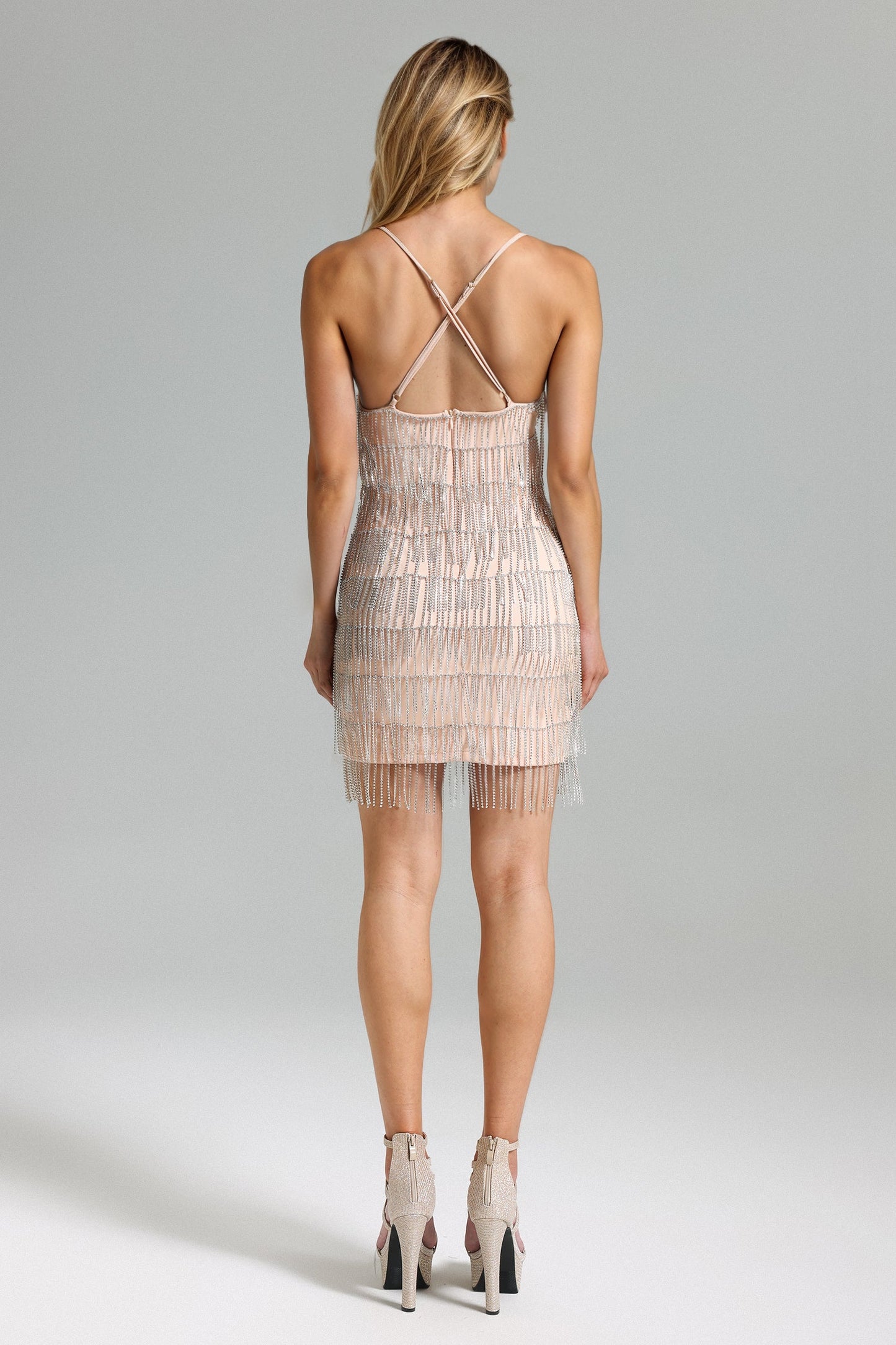 DALIA - Halter Tessal Mini Dress