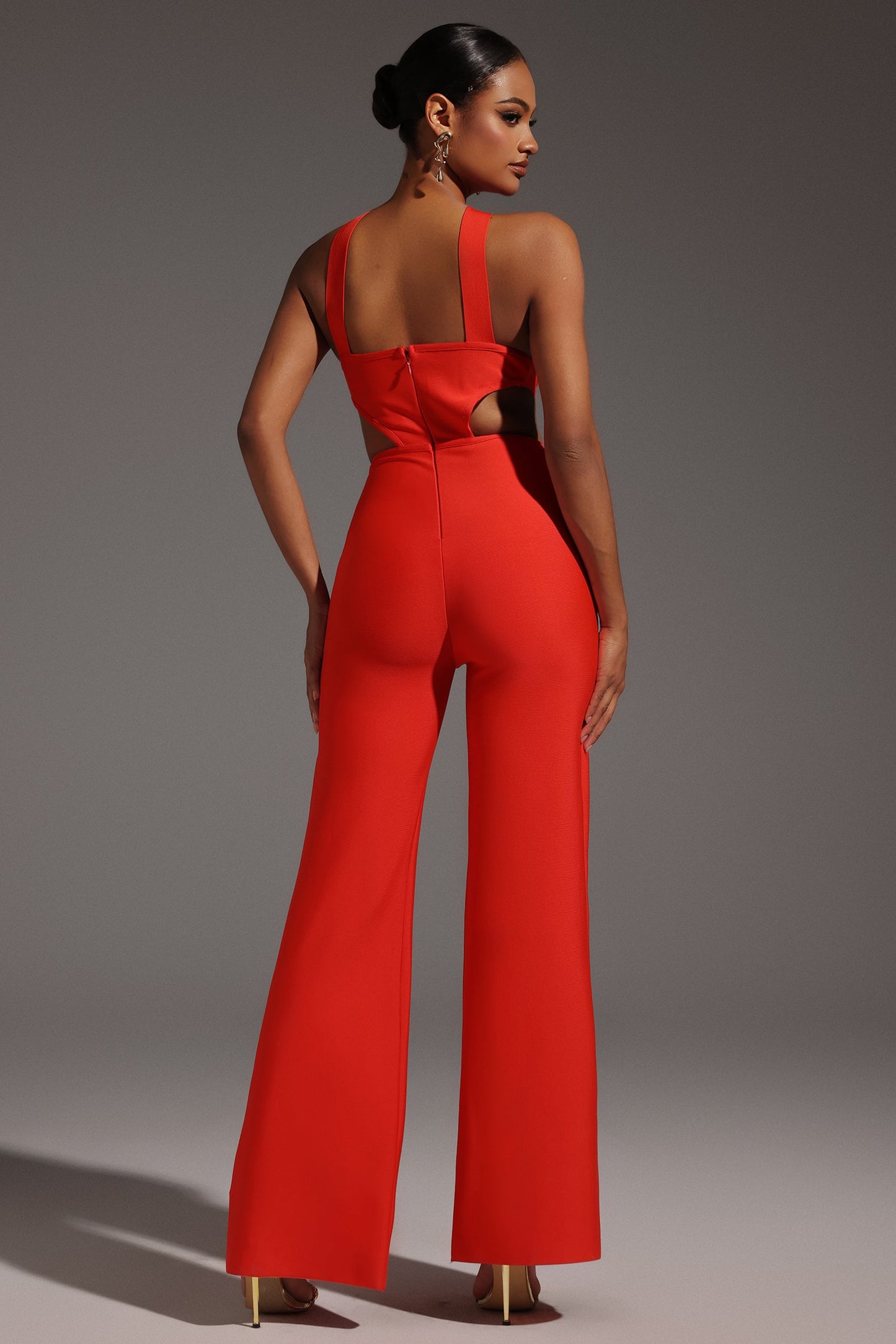 DALIA - Red Maxi Jumpsuit