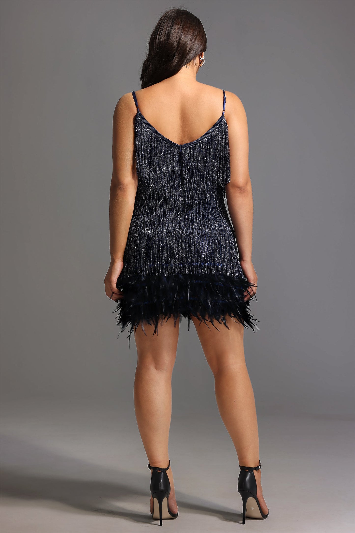 DALIA - Fringes Mini Dress Curve