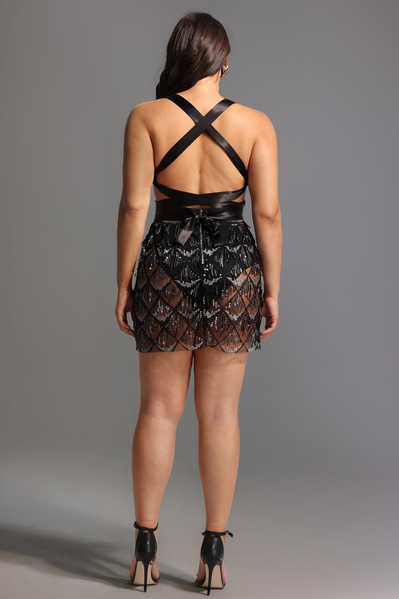 DALIA - Mini Dress - Black