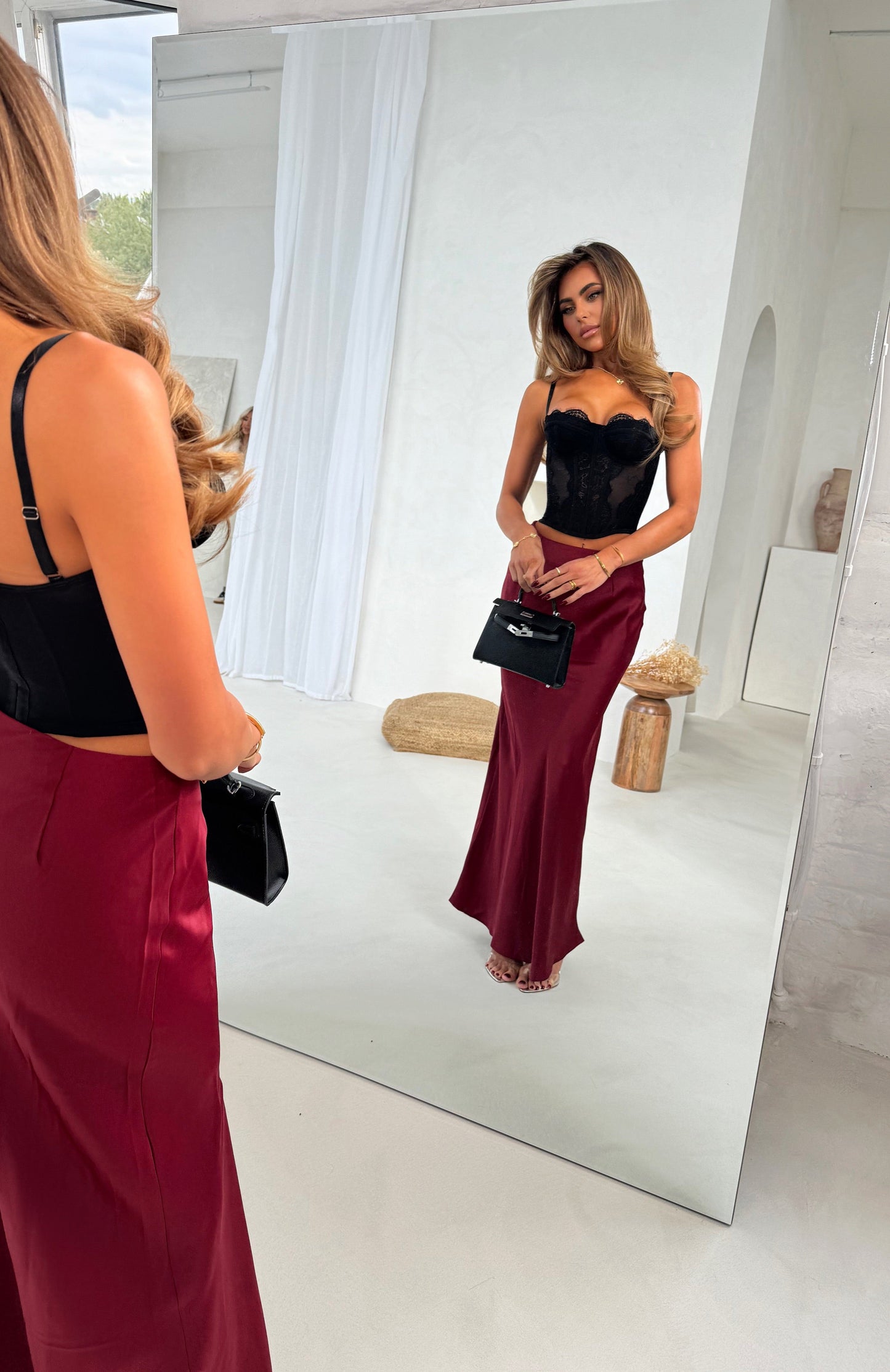 DALIA - Corset Top Black