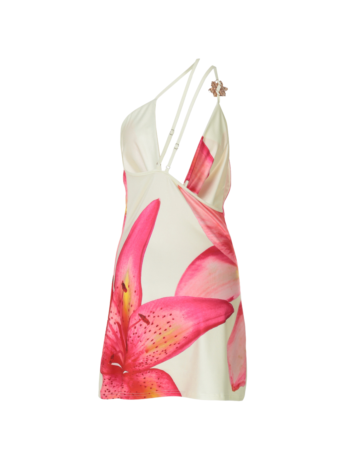 DALIA - Cowl Neck Floral Mini Dress