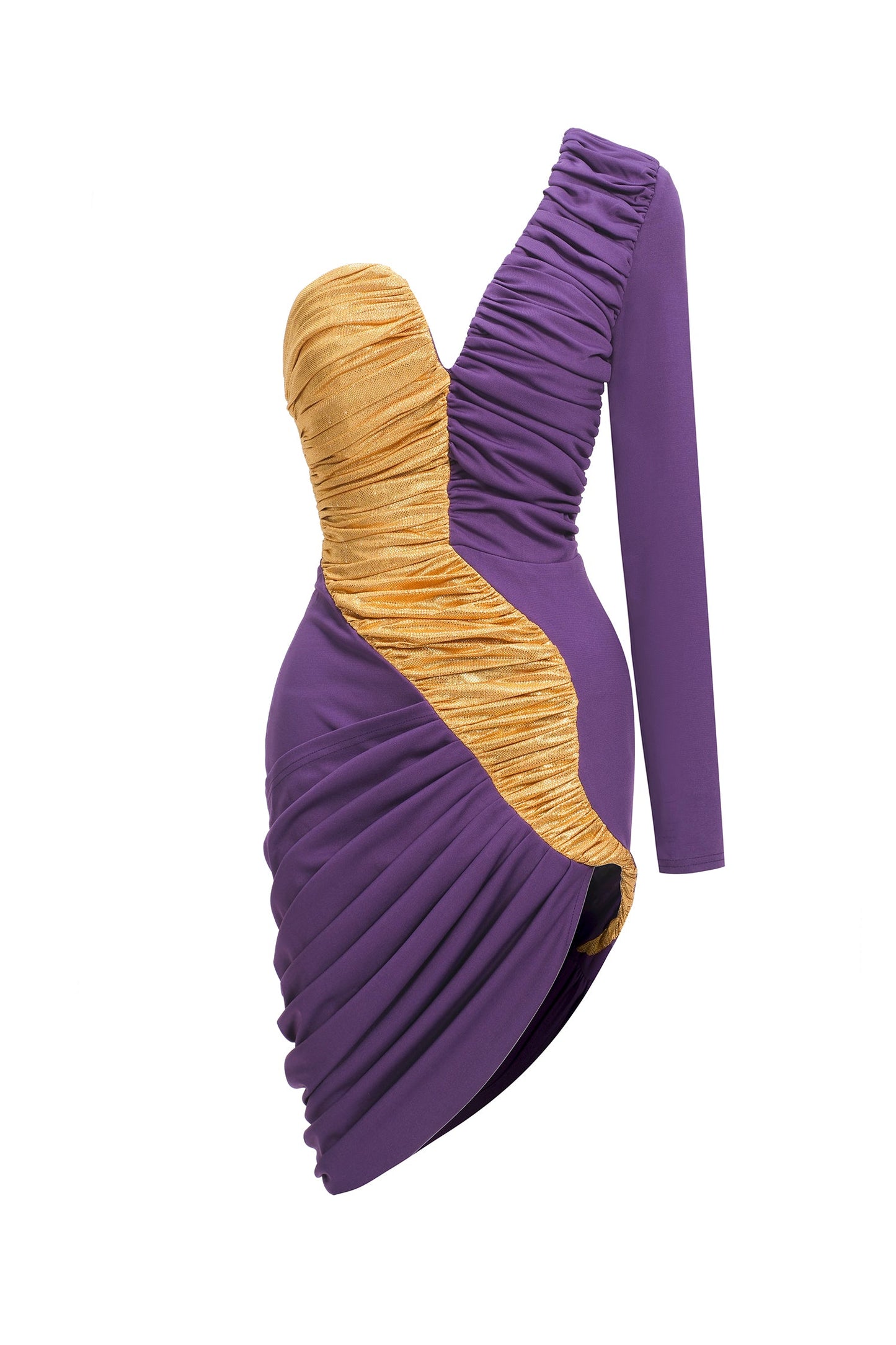 DALIA - Patchwork Knitted Mini Dress