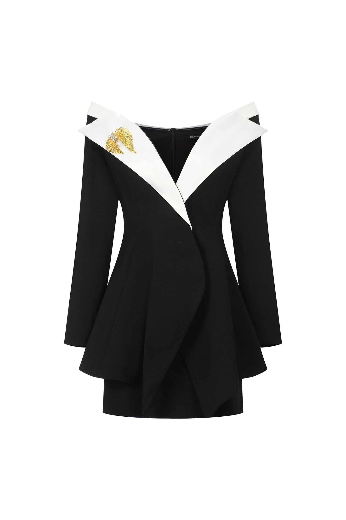 DALIA - Winifred One Shoulder Suit Mini Dress