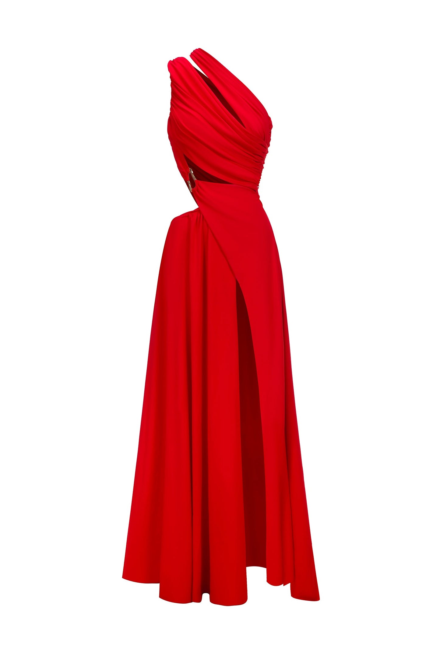 DALIA - Xlyia High Slit Hollowed-out Maxi Dress
