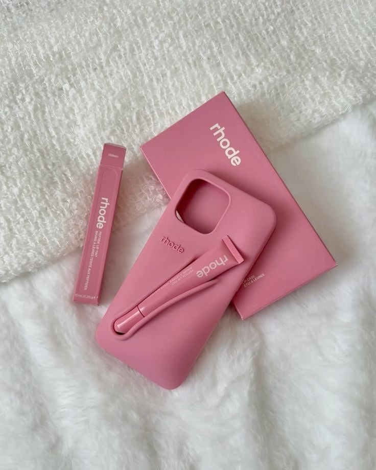 Rhode Phone Case Ribbon + Lip Gloss
