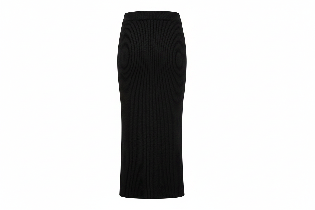 DALIA - Premium Jacket & Skirt Set - Black