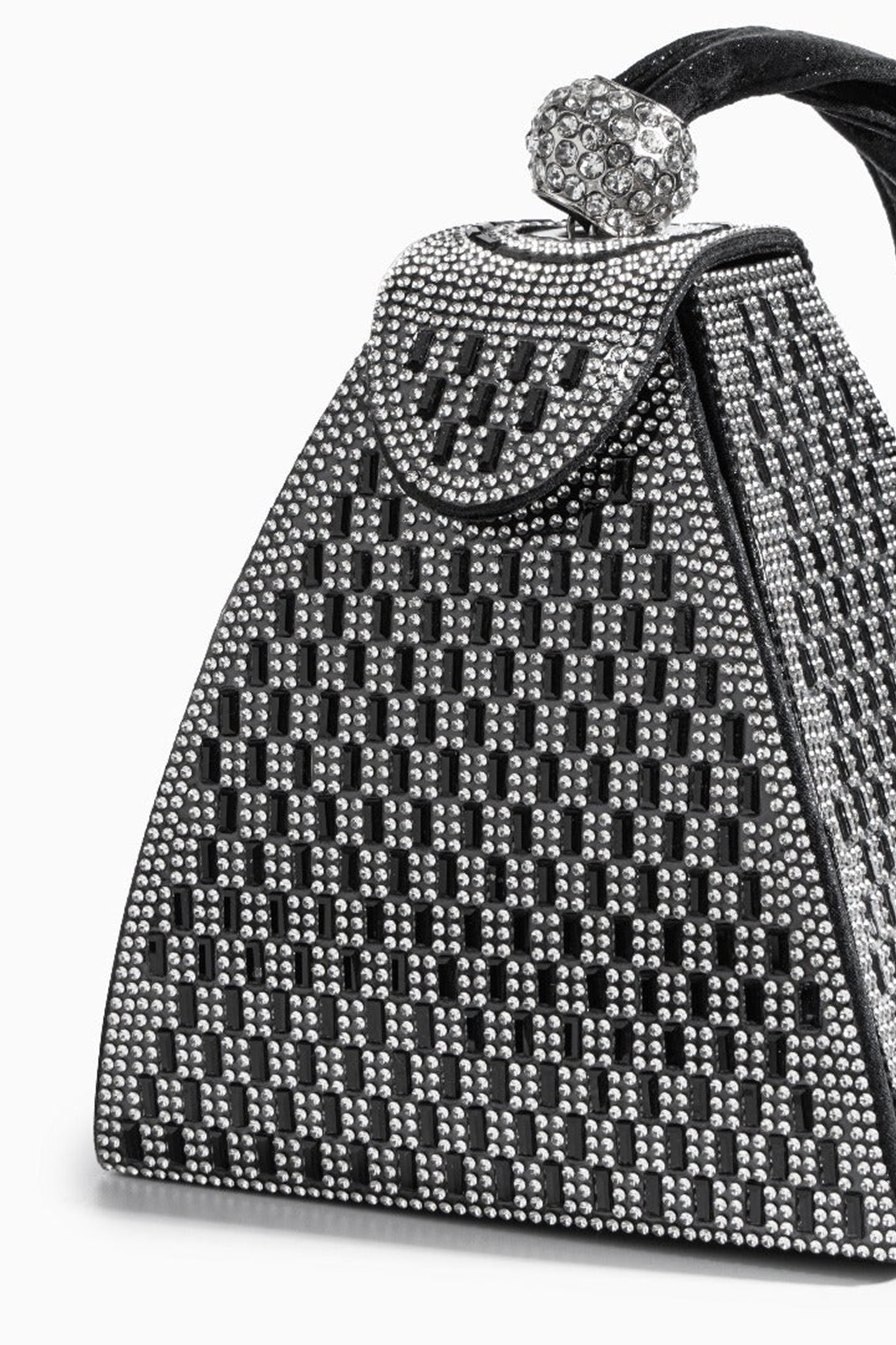 Torebka piramida Aelunara zdobiona kryształkami