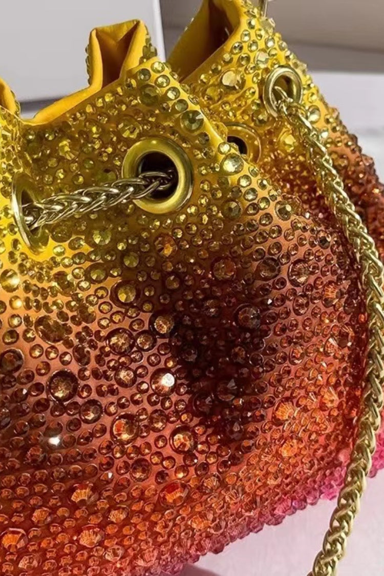 Torba typu bucket z wielokolorowymi kryształkami Jojo