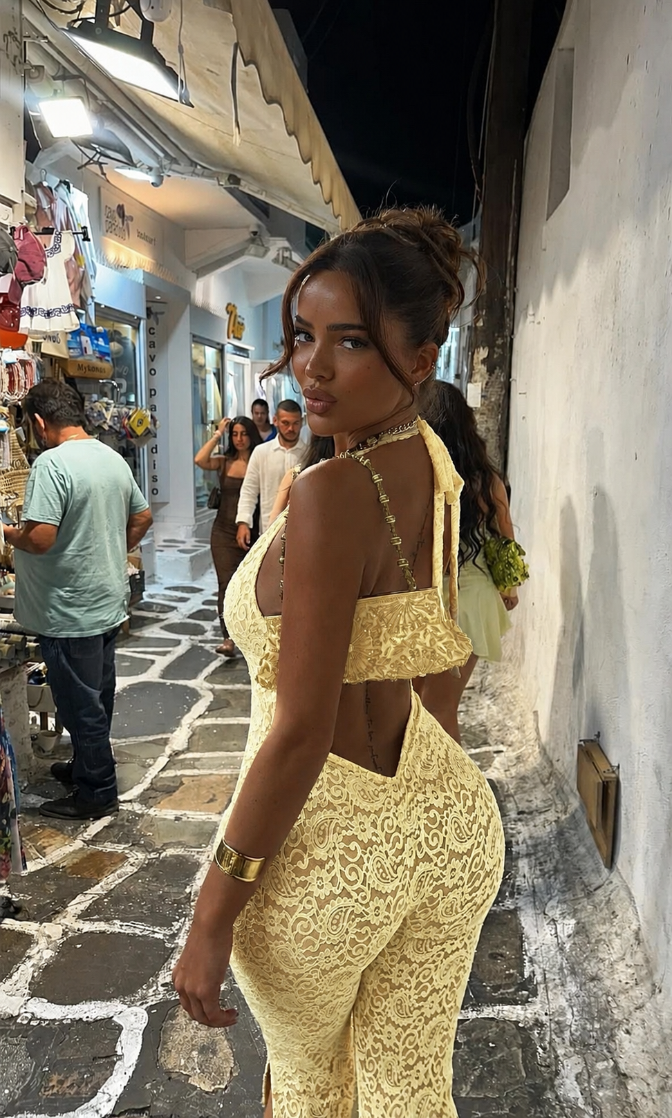 DALIA - Capri Jumpsuit - Light Yellow