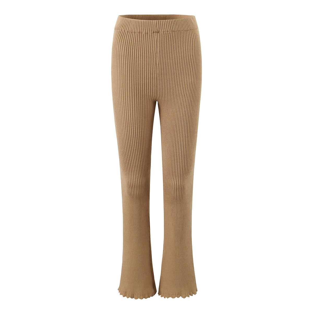 Elegant Daily Khaki Knit Set