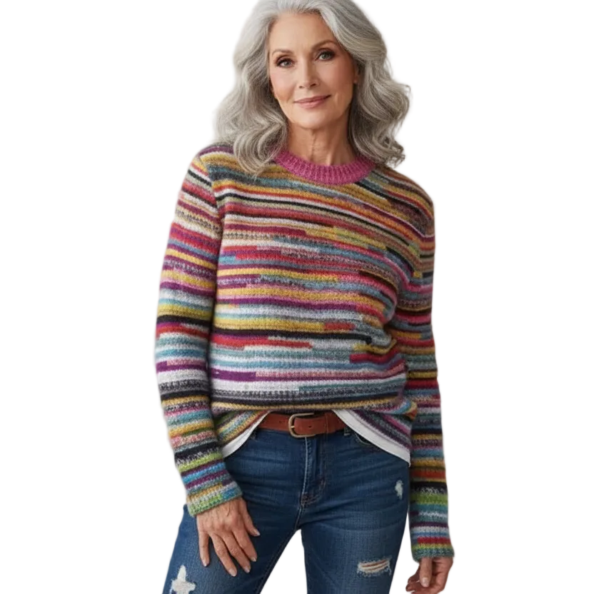 DALIA - Casual Patterned Knit Sweater