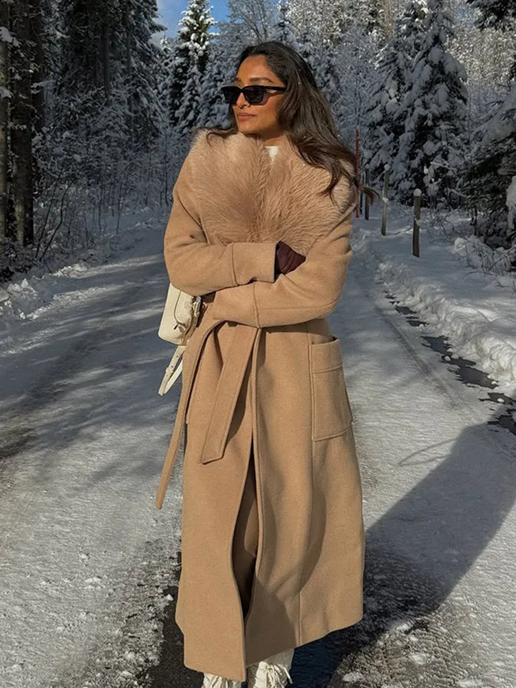 DALIA - Woolen Coat Women Chic Long