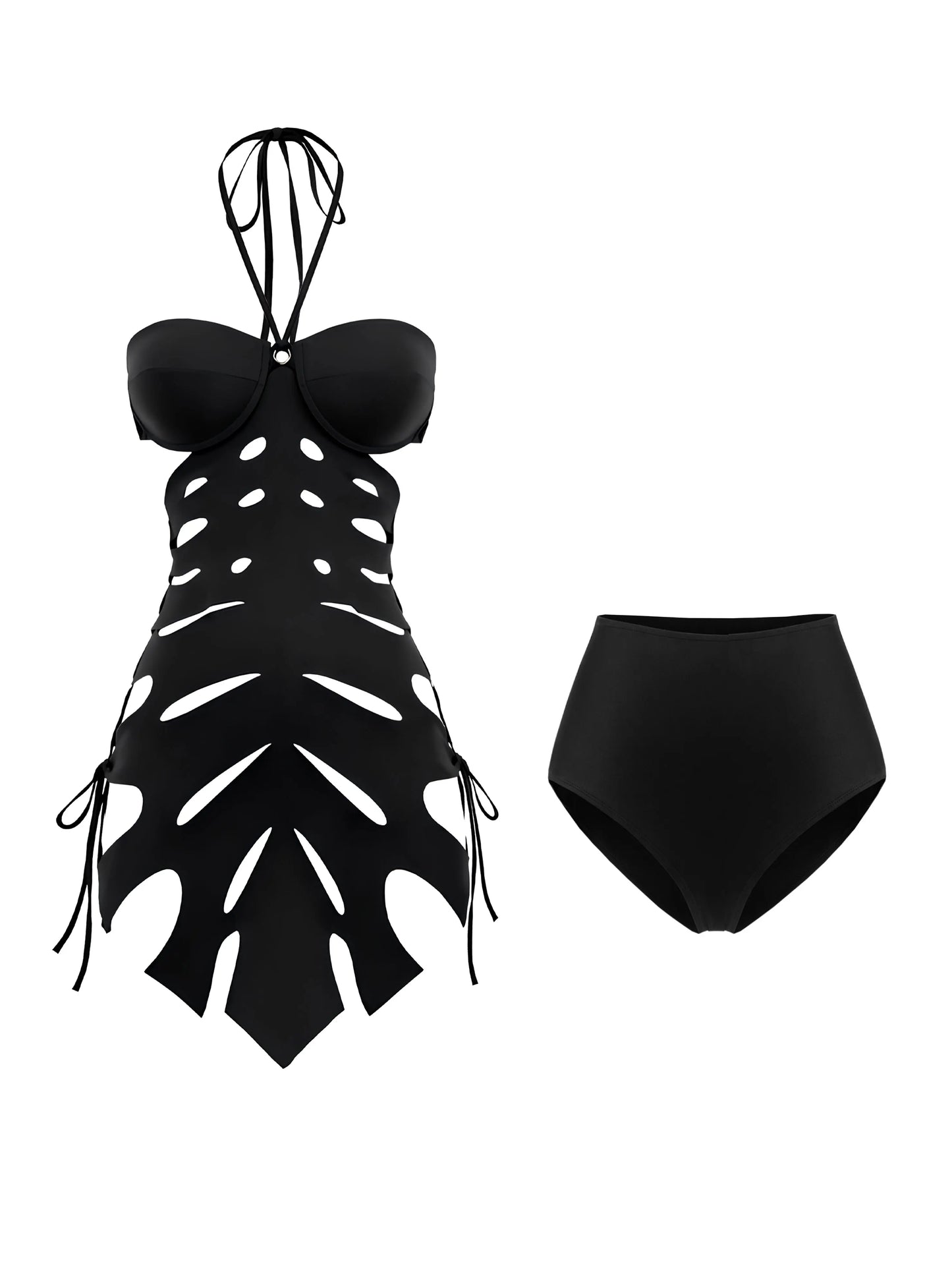 DALIA - Cut-Out Bikini & Beach Skirt Set