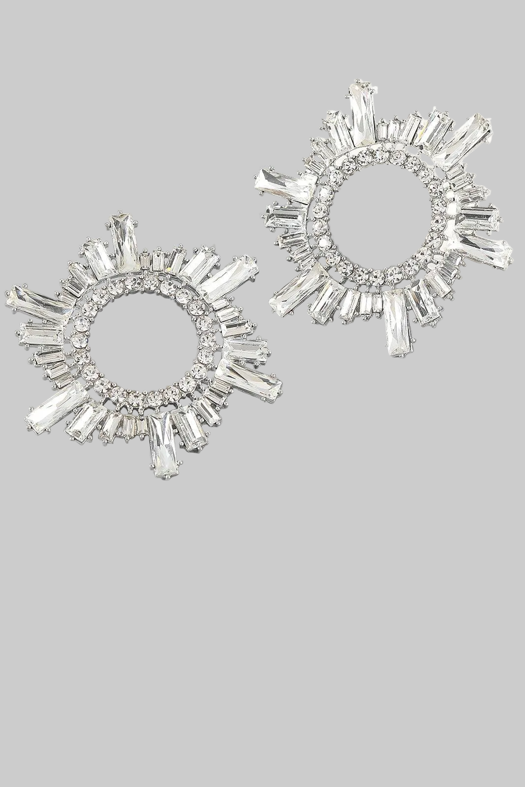 DALIA - Kryształowe kolczyki koła