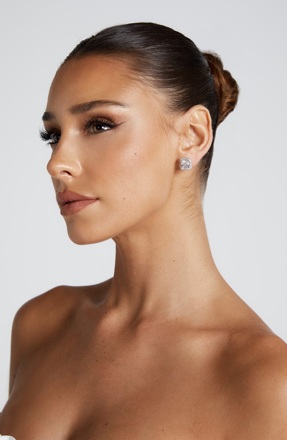 DALIA - Kolczyki diamentowe - Srebro