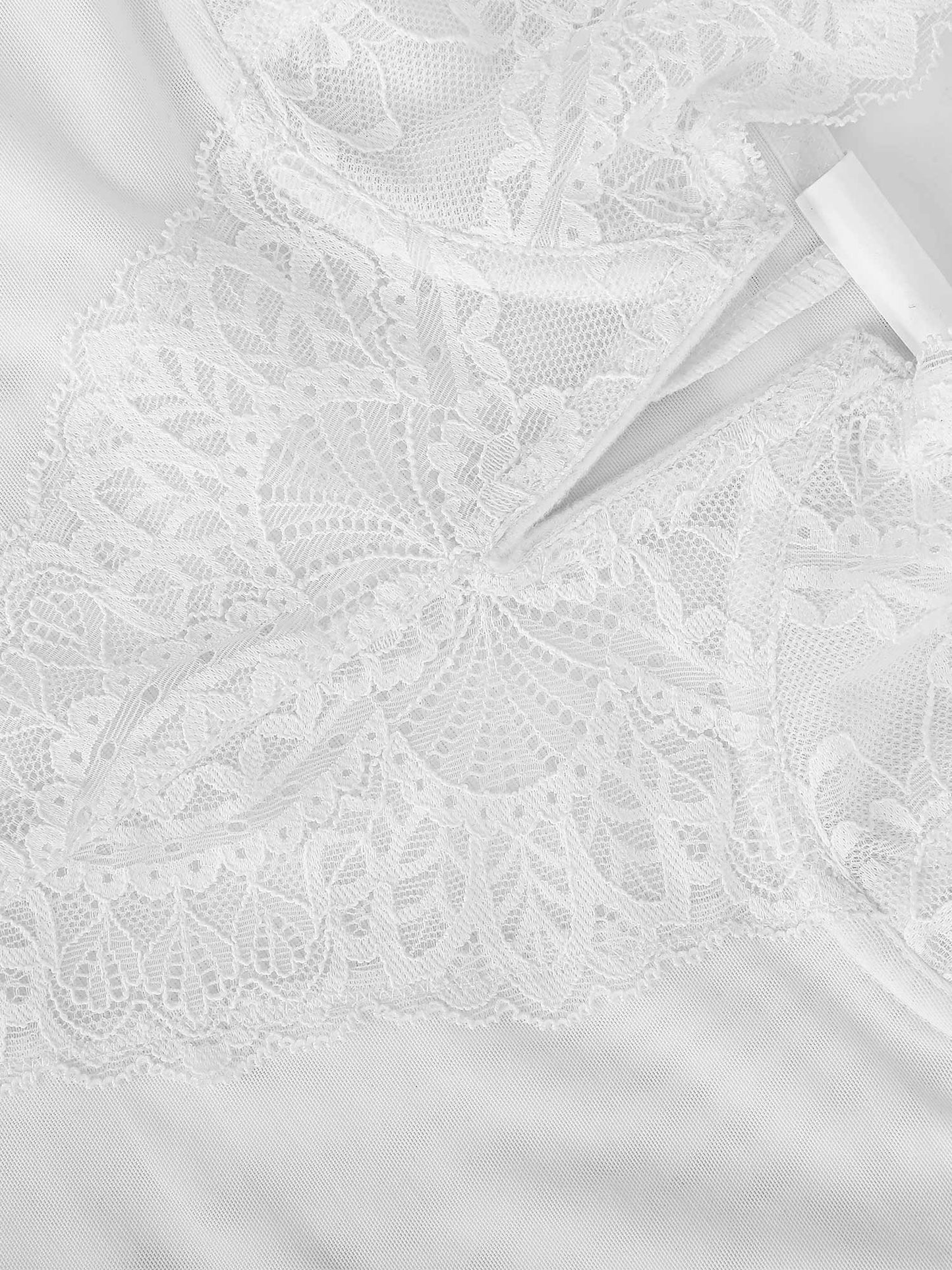 DALIA - Shapewear Lace Deep-V Neck Bodysuits or Faux Leather Skirts