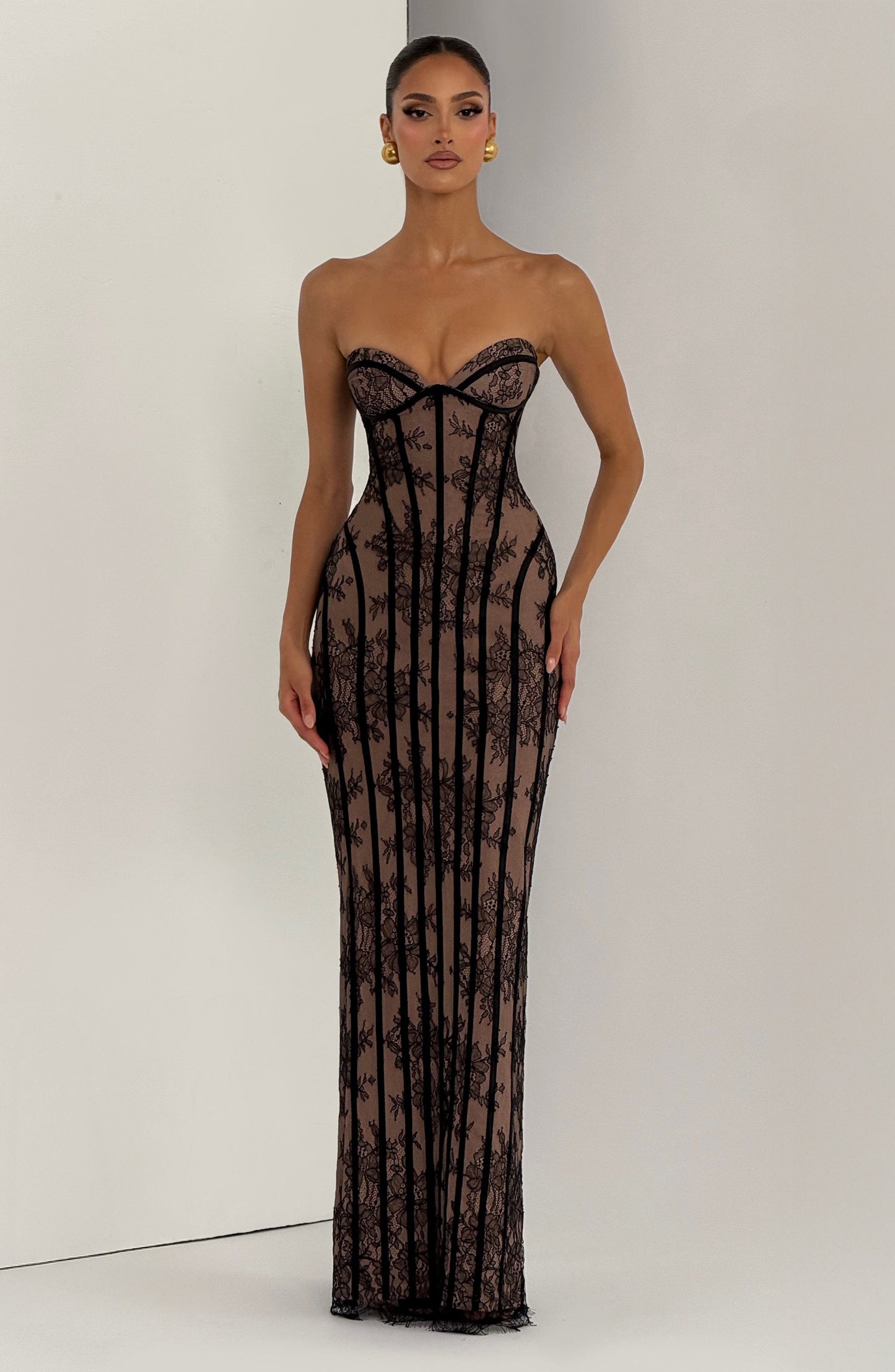 DALIA - Valentine Maxi Dress - Black