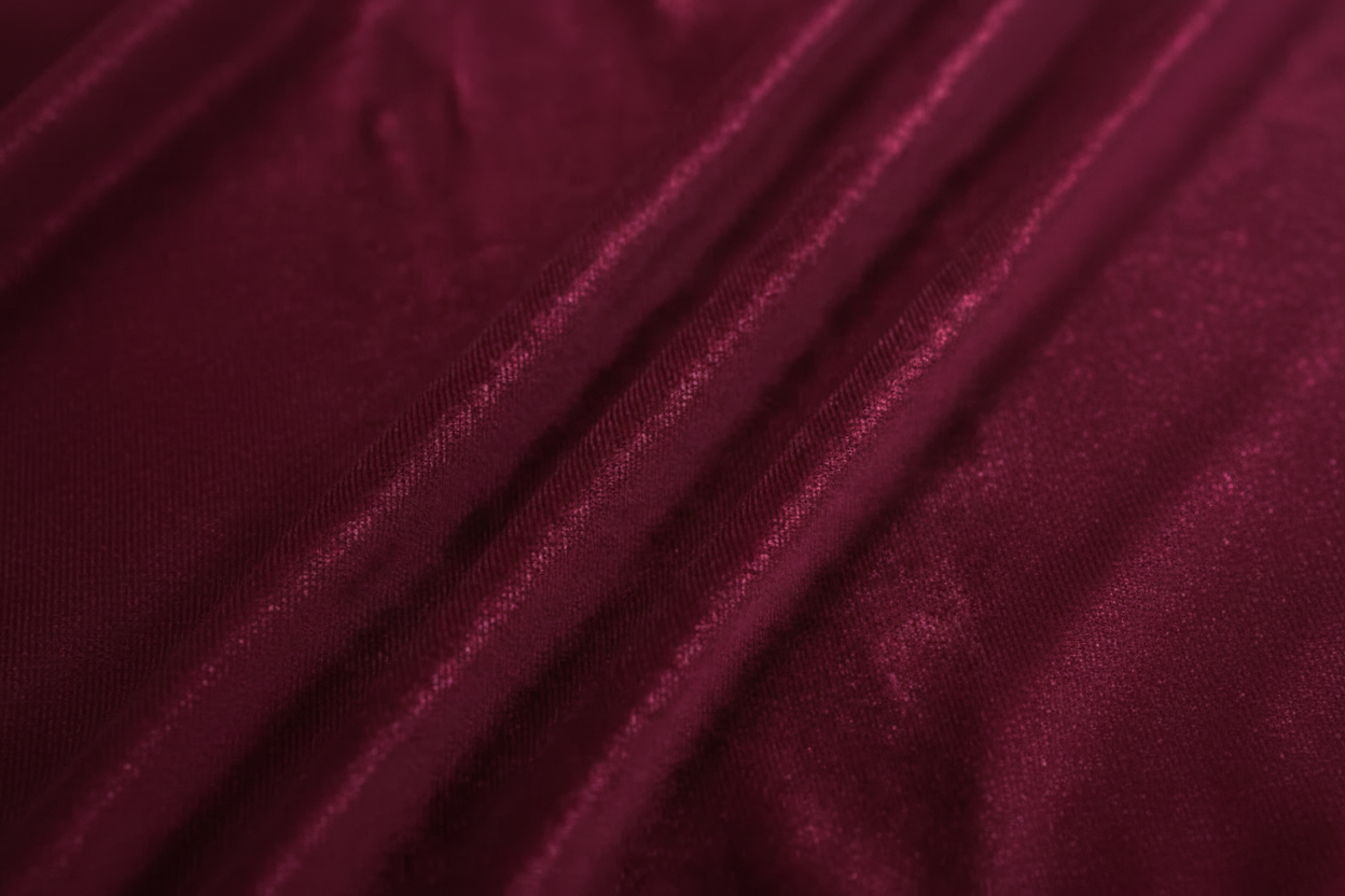 DALIA - Red Sleeveless One Shoulder Velour Midi Dress