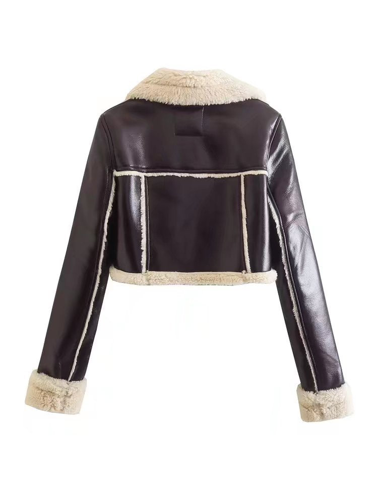 DALIA - Mara Cropped Shearling Jacket