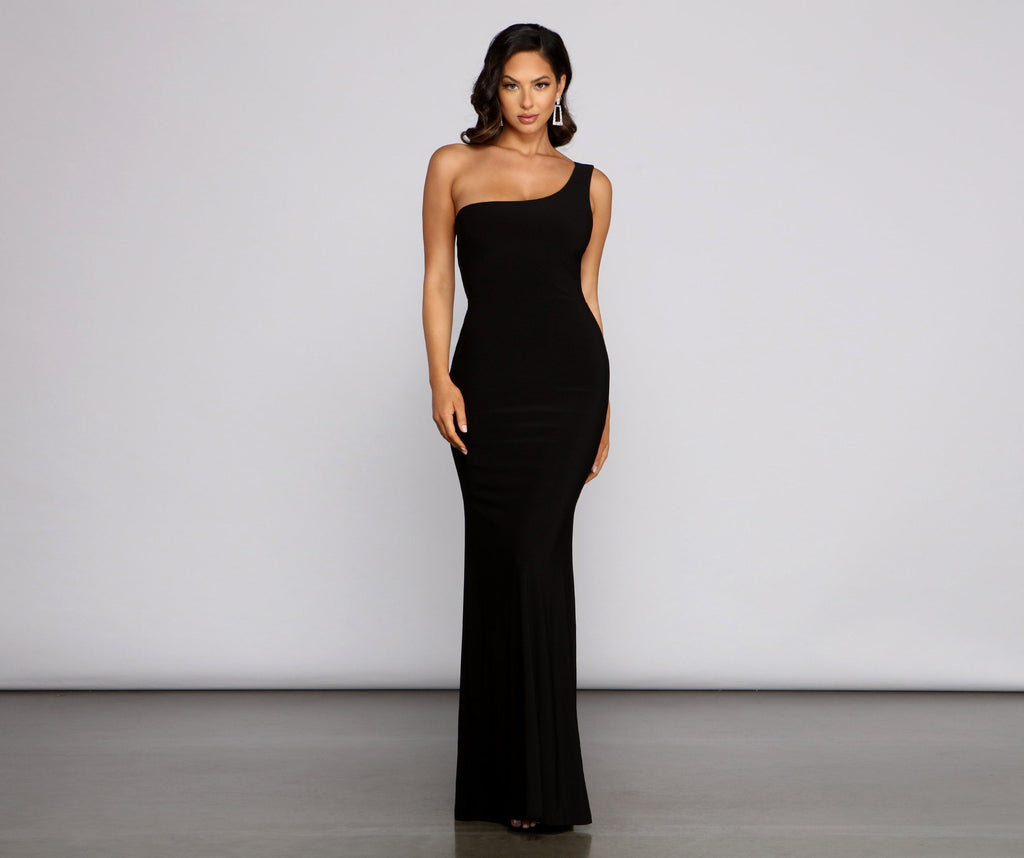 DALIA - One-Shoulder Charming Open Back Dress
