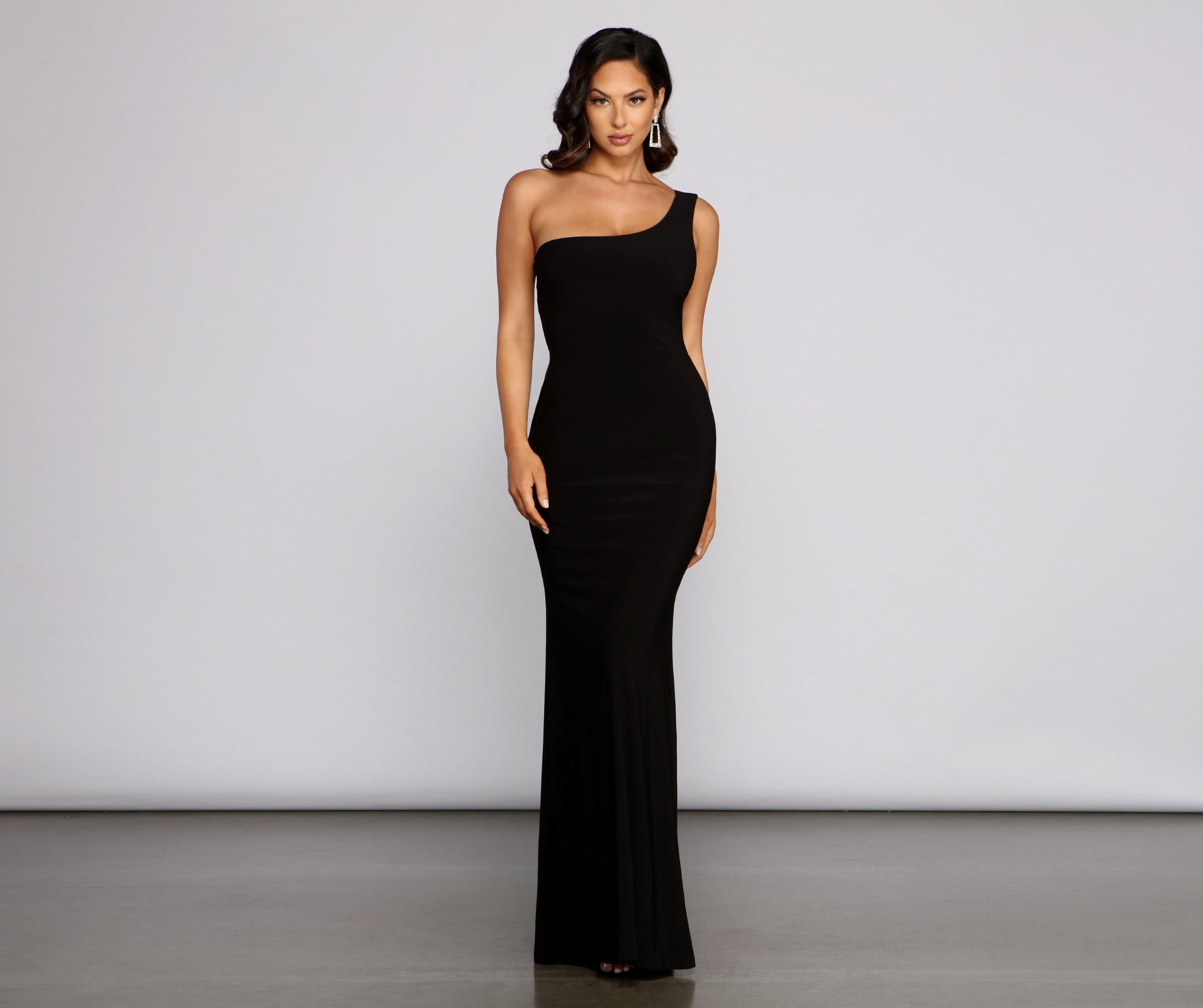 DALIA - One-Shoulder Charming Open Back Dress