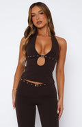DALIA - Halter Top Chocolate