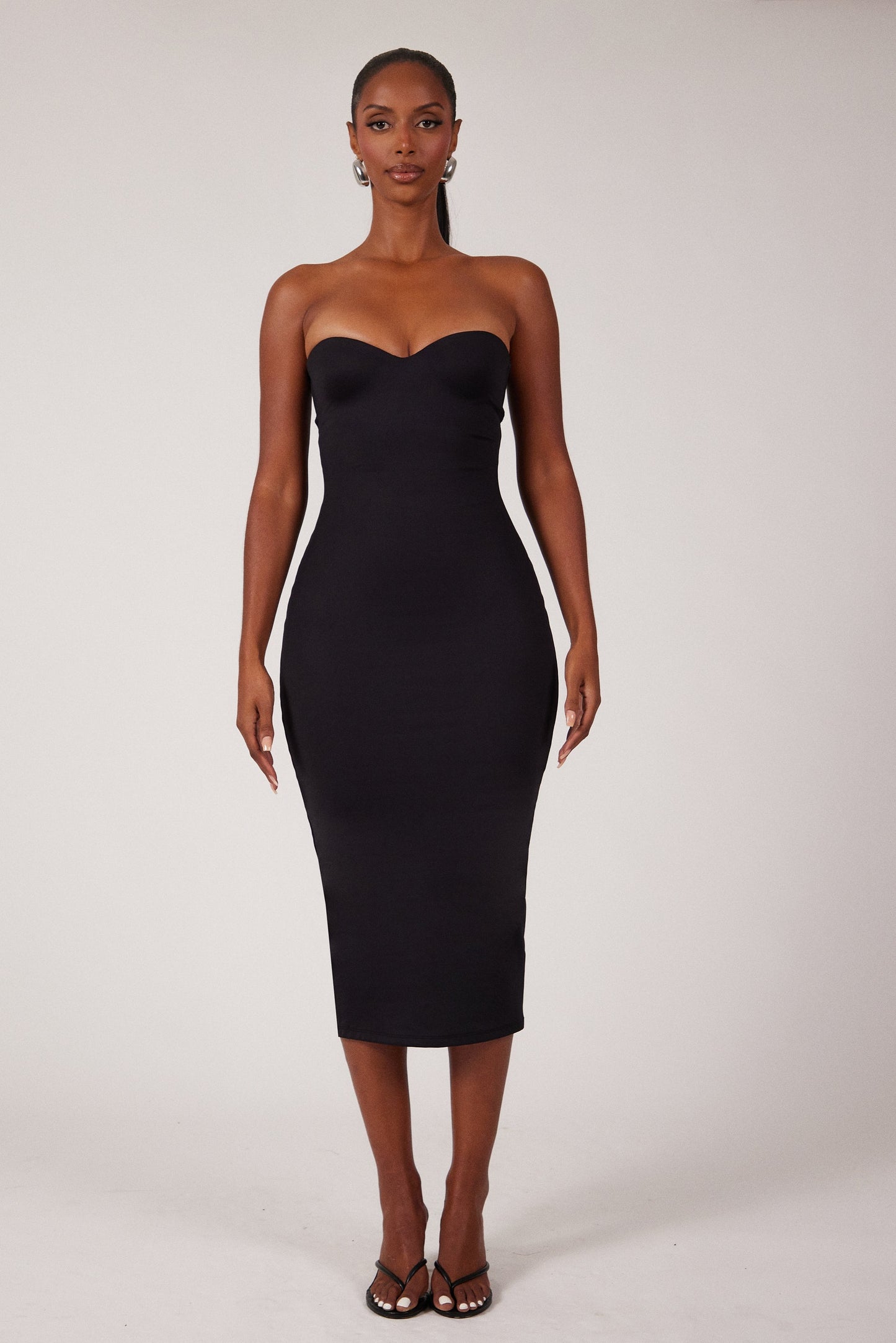 DALIA - Sculpt Midaxi - Black