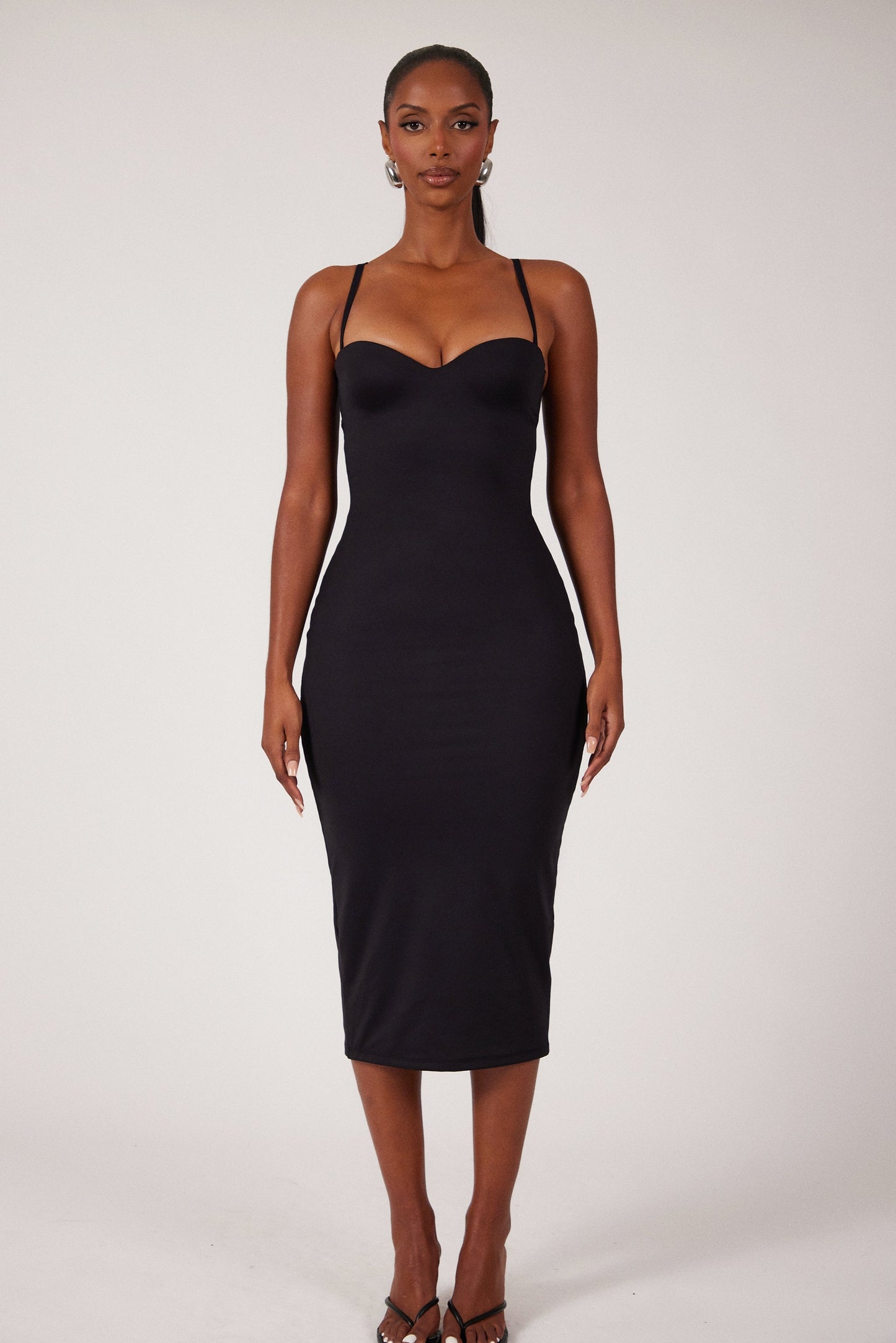 DALIA - Sculpt Midaxi - Black