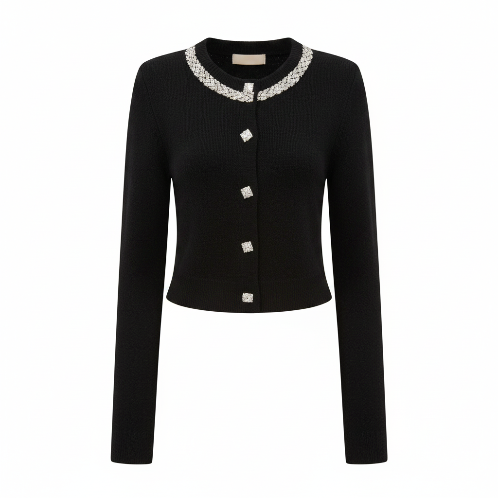 DALIA - Premium Jacket & Skirt Set - Black
