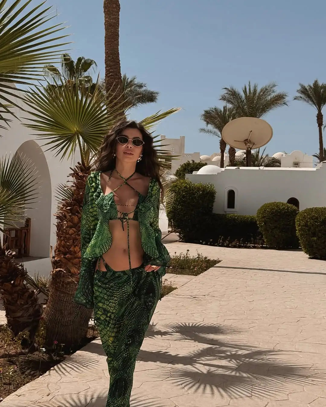 DALIA - Emerald Serpent Bikini Set