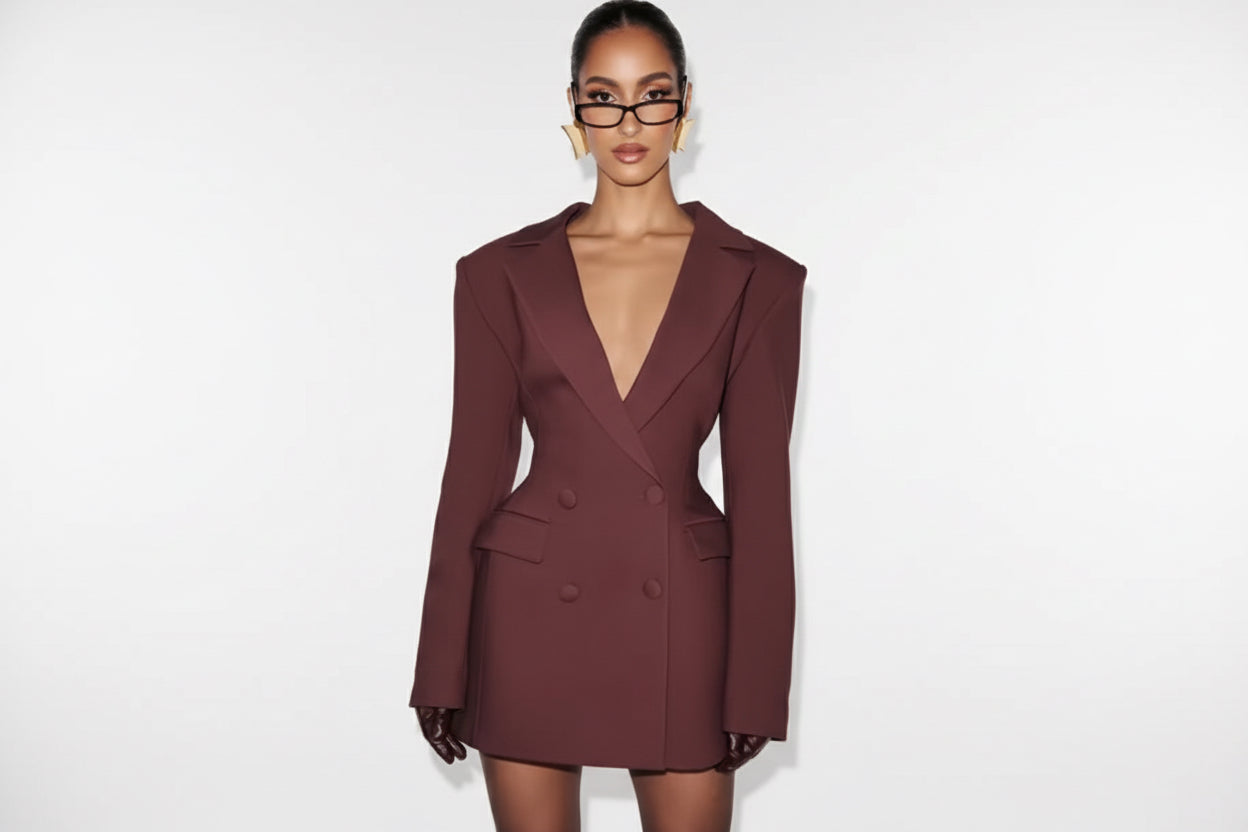 DALIA - Elegant Tailored Blazer Mini Dress