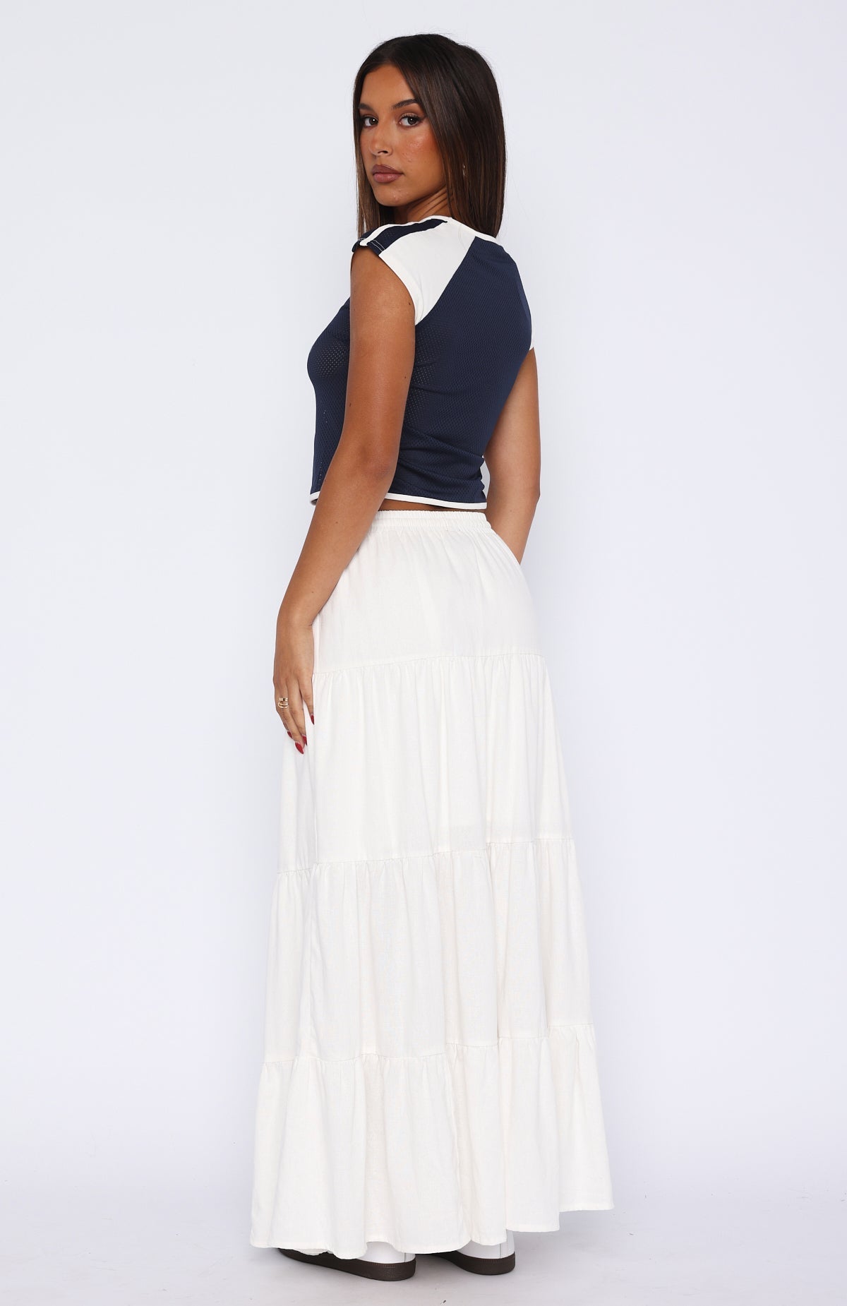 DALIA - Ibiza Maxi Skirt White