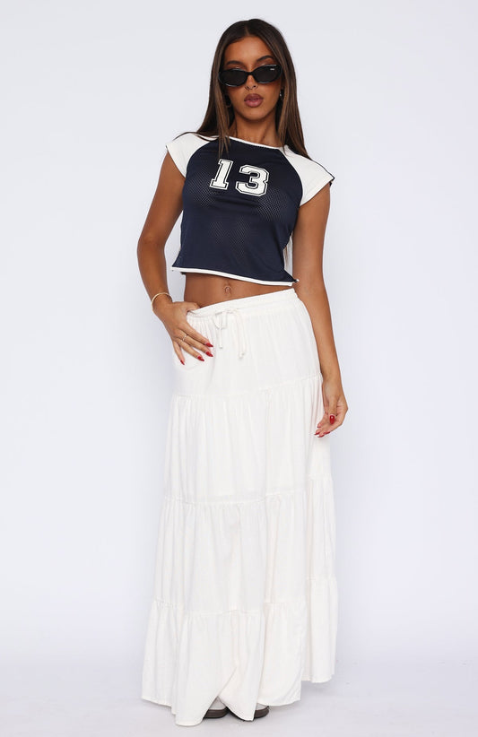 DALIA - Ibiza Maxi Skirt White