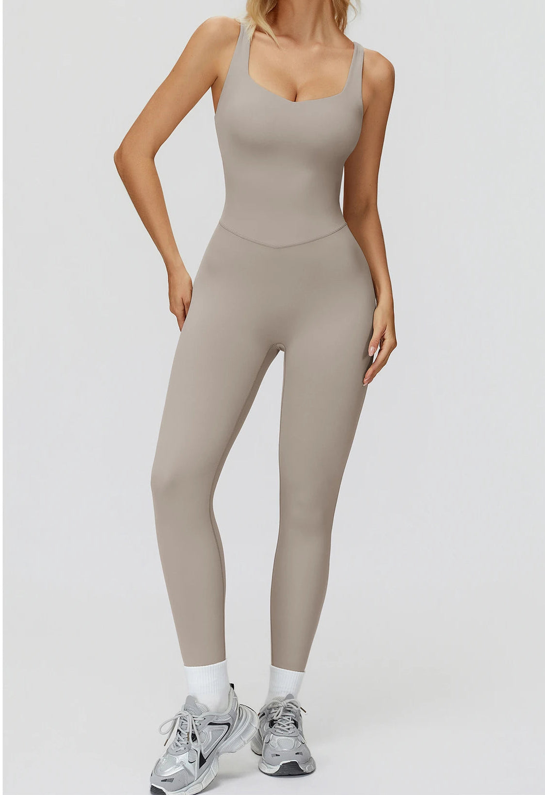DALIA - Push-up yoga jumpsuit lang