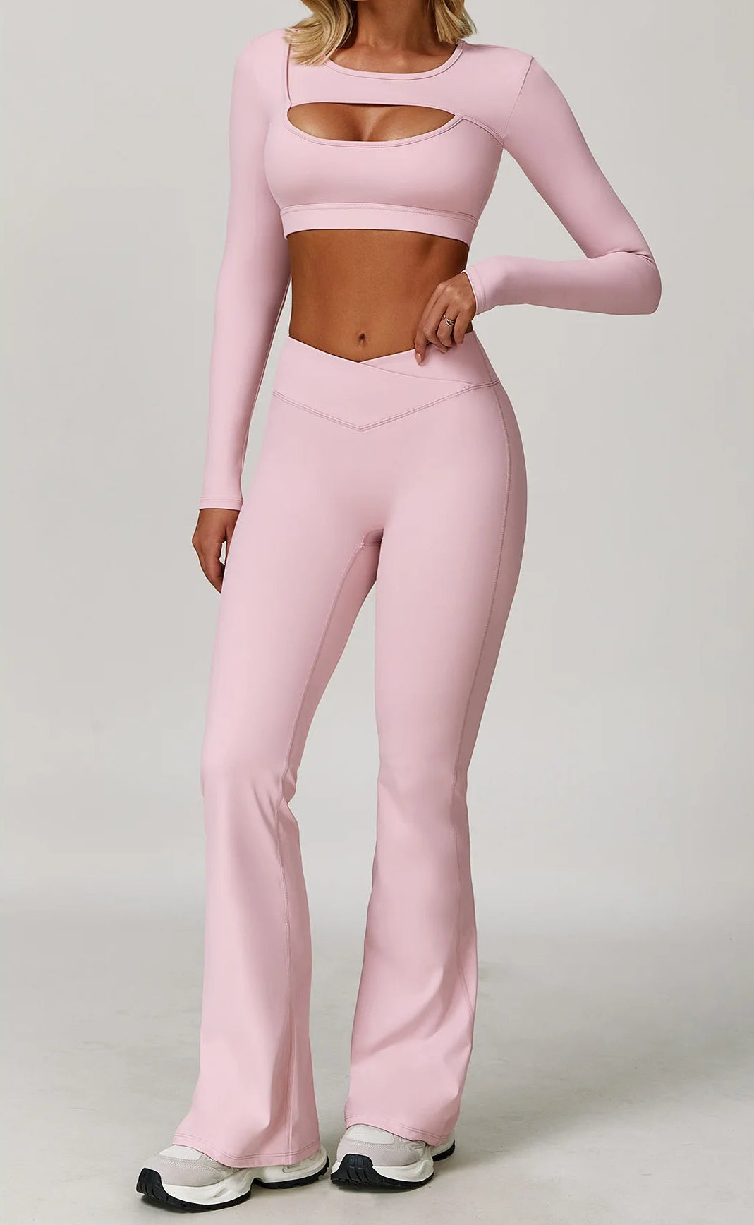 DALIA - Cut Out Long Sleeve Flair Set