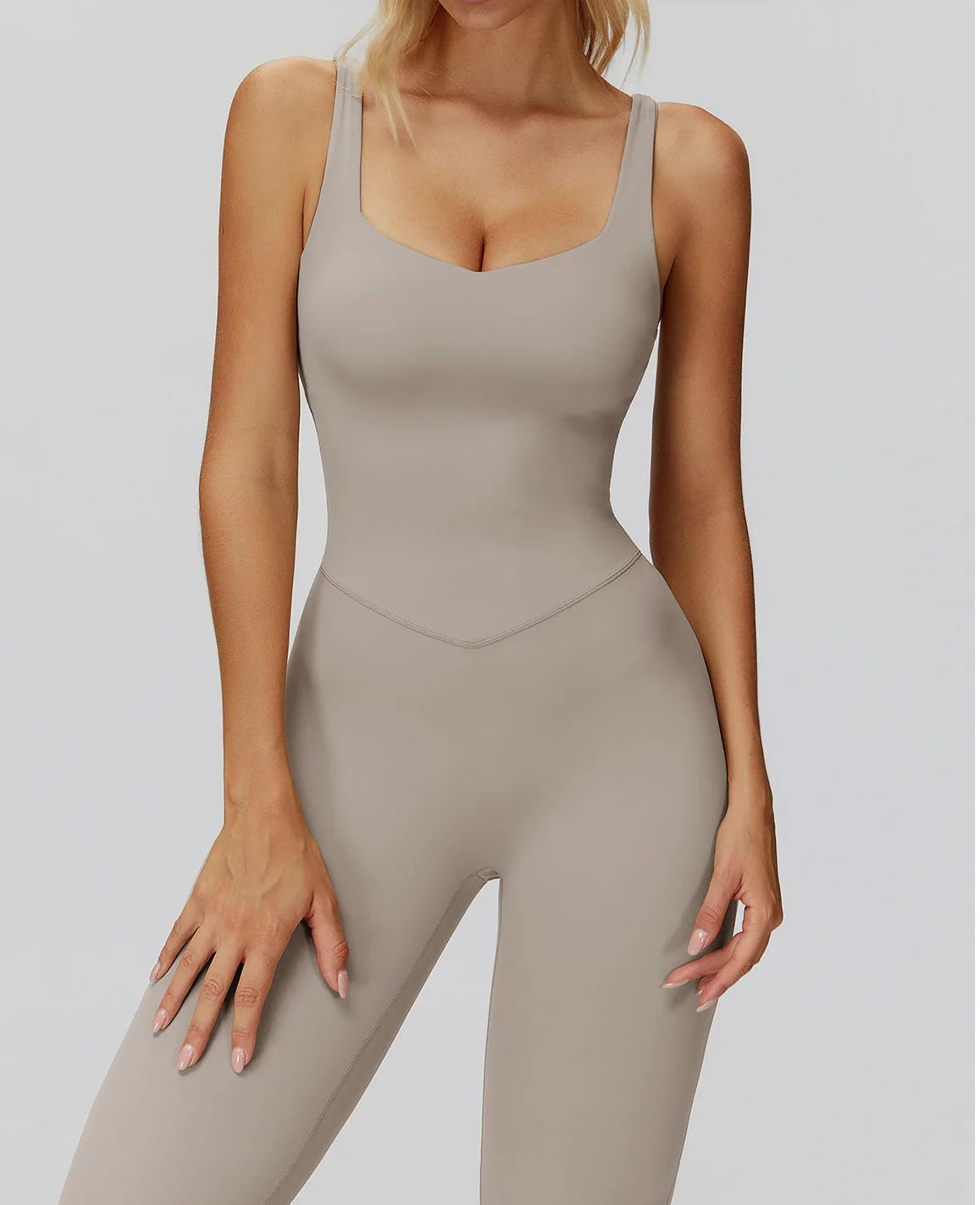 DALIA - Push-up yoga jumpsuit lang