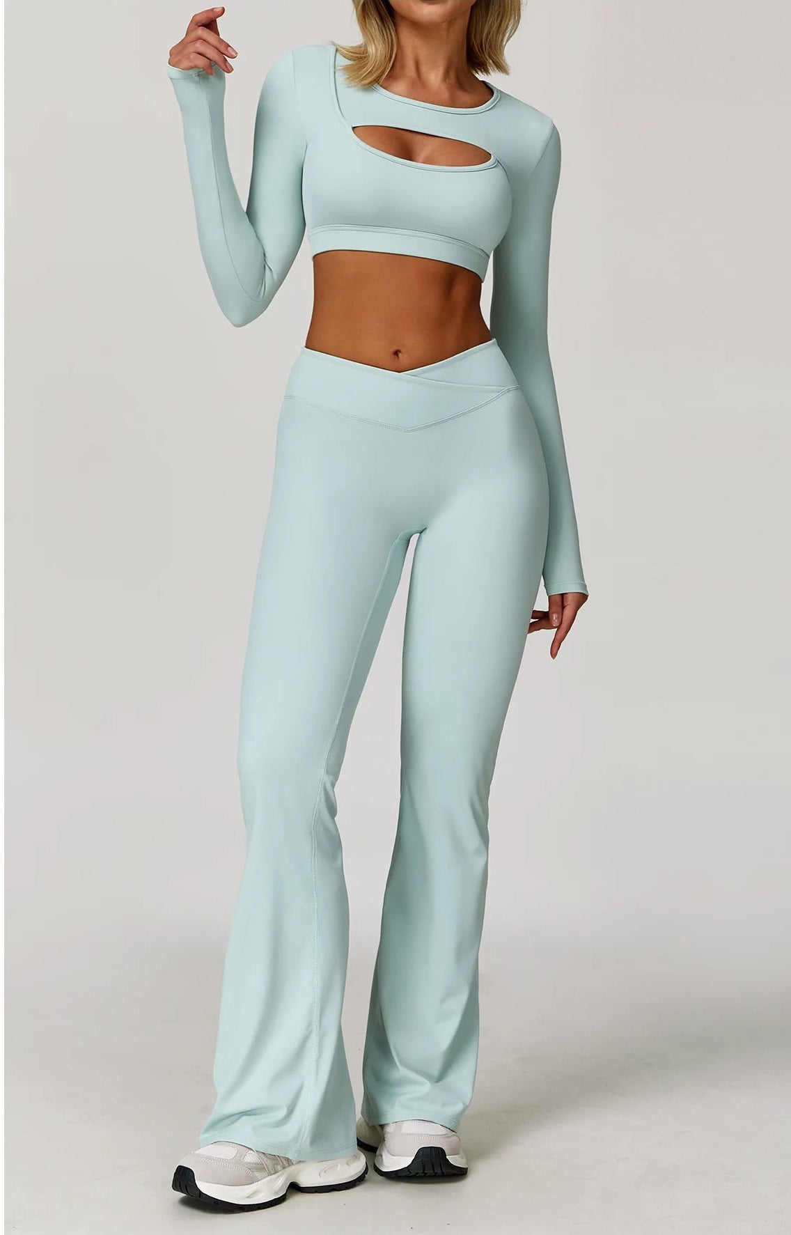 DALIA - Cut Out Long Sleeve Flair Set