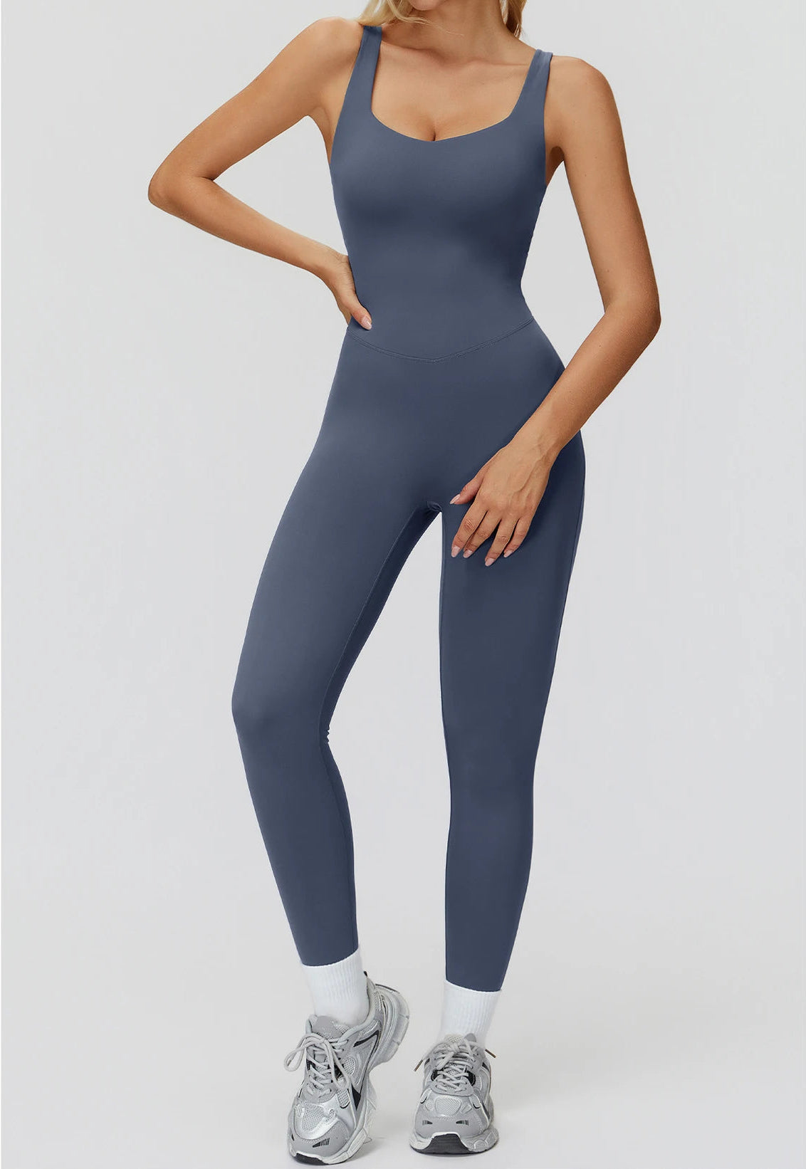 DALIA - Push-up yoga jumpsuit lang