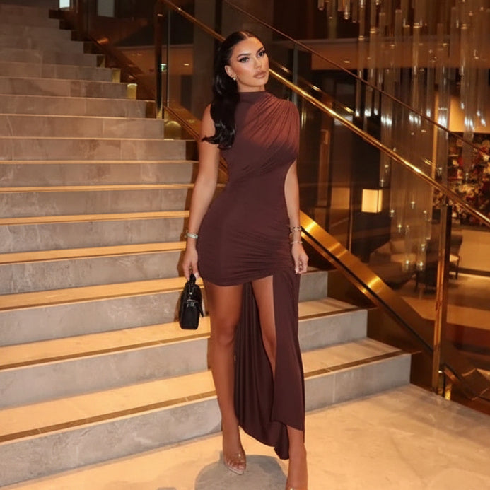 DALIA - Draped Ruched Dress