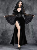 DALIA – Gothic Lace Maxi Dress