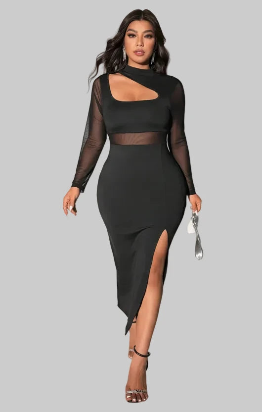 DALIA - Cut Out Maxi Dress Curve