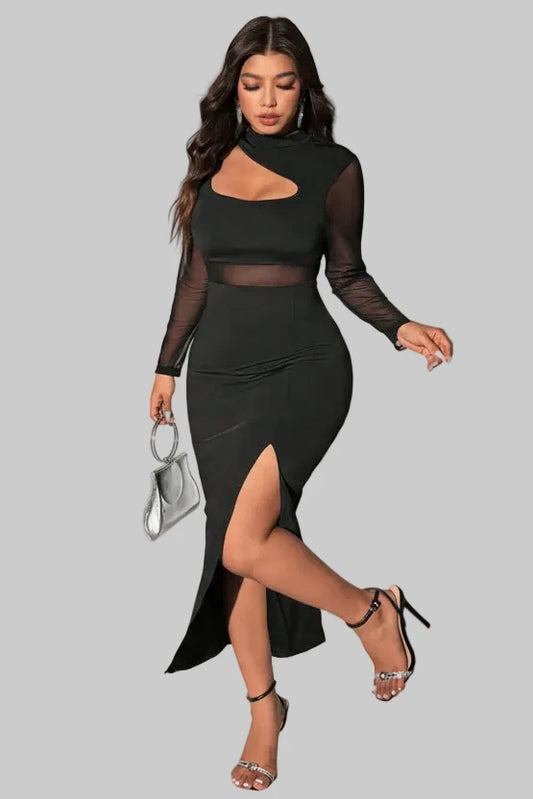 DALIA - Cut Out Maxi Dress Curve