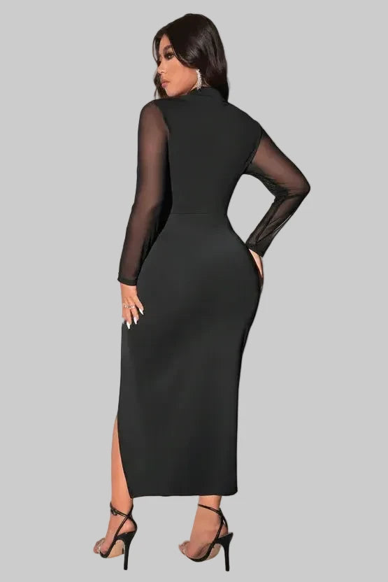 DALIA - Cut Out Maxi Dress Curve