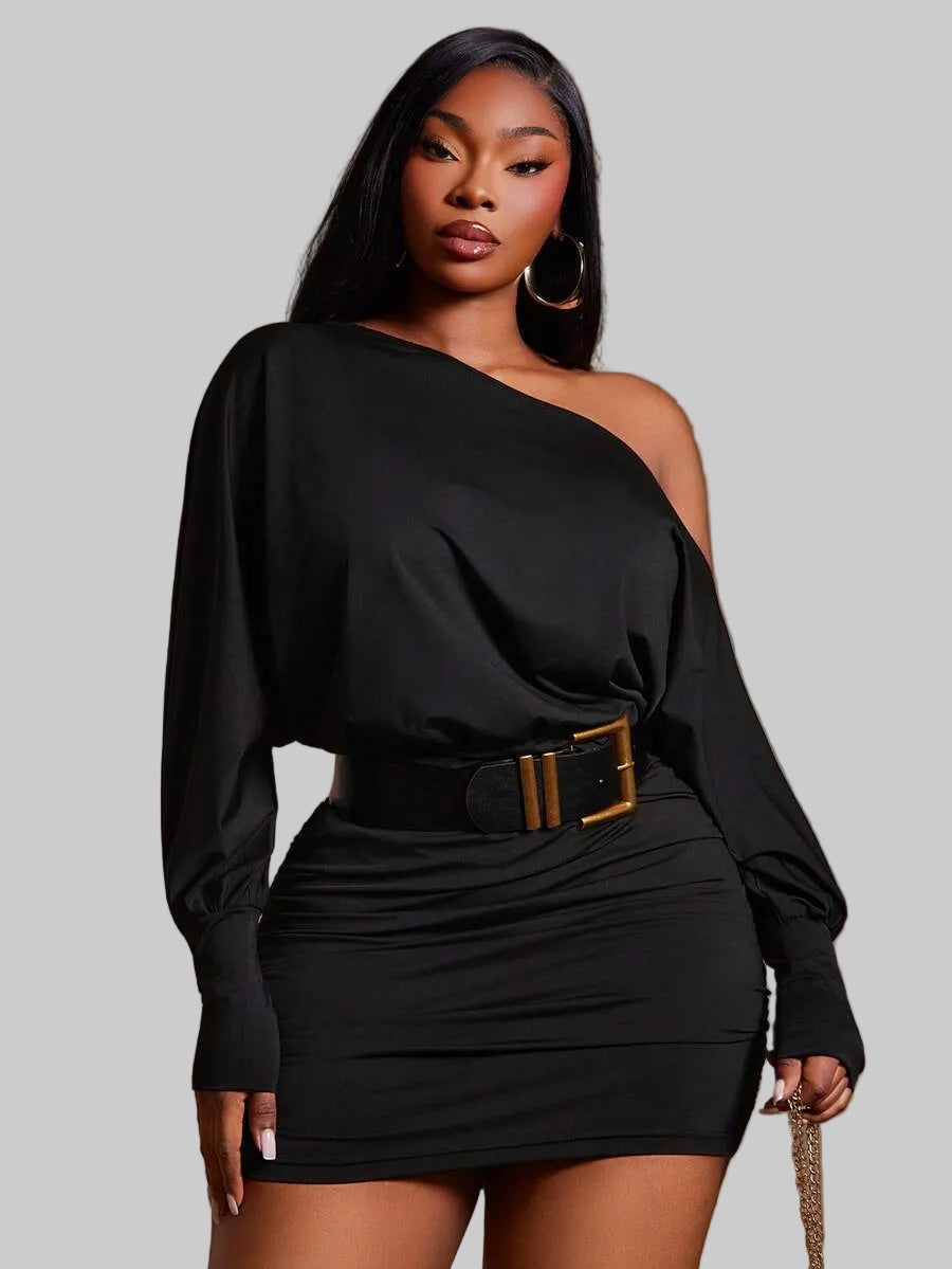 DALIA - One Shoulder Dress Curve