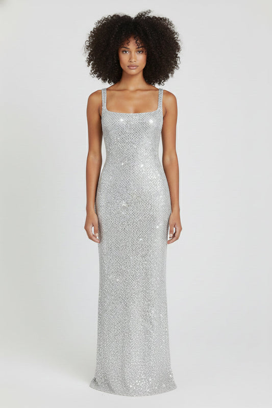 THE CELESTE SEQUIN SLIP DRESS