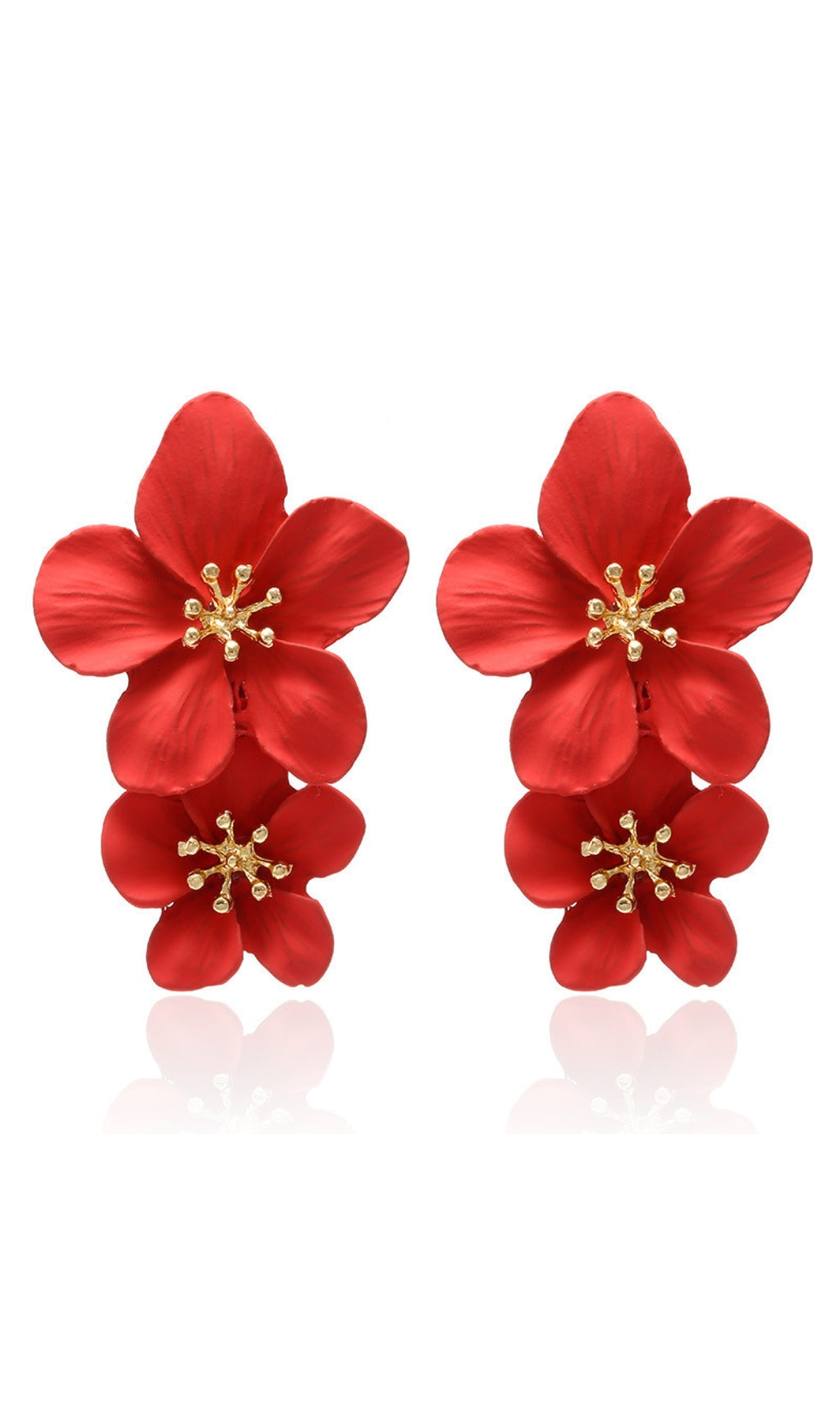 DALIA - Double Flower Earrings