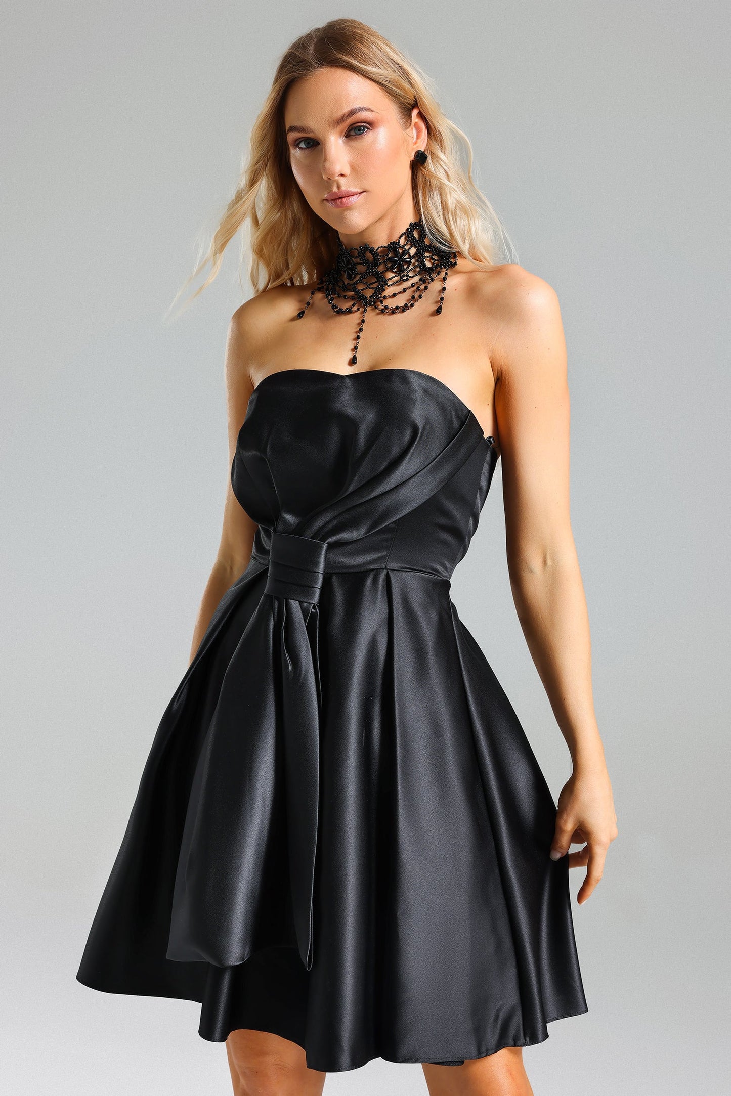DALIA - Satin Strappy Dress
