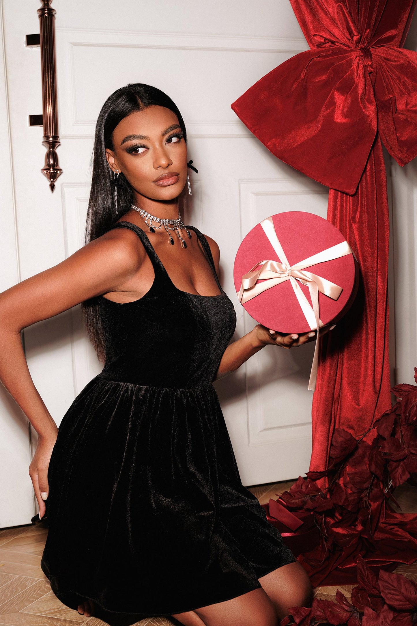 DALIA - Velvet Mini Dress